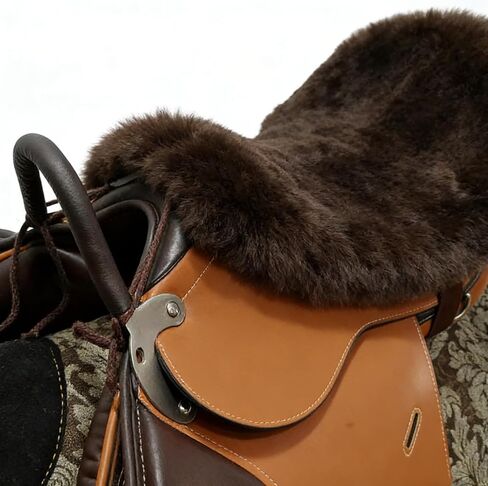 Saddle Sheepskin Seat Cover, Merino Sheepskin Saddle Pad – A Soft, Shock-Absorbing and Breathable Equestrian Seat Cover in Saudi Arabia