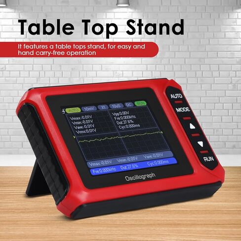Handheld Digital Oscilloscope 2.8" Portable Automotive Oscilloscope Kit, 10MHz Bandwidth/48MS/s, Auto/Normal/Single Trigger, DDS Signal Generator (14 Waveforms) Mini Oscilloscope in Kuwait