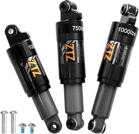 Mountain Bike Rear Shock 120mm/125mm/150mm/165mm/185mm/190mm/200mm, Bicycle Shock Absorber- Hydraulic Rear Suspension Shock for Mtb/Mtn/ebike/Dmn (165mm x 750lbs) in Saudi Arabia