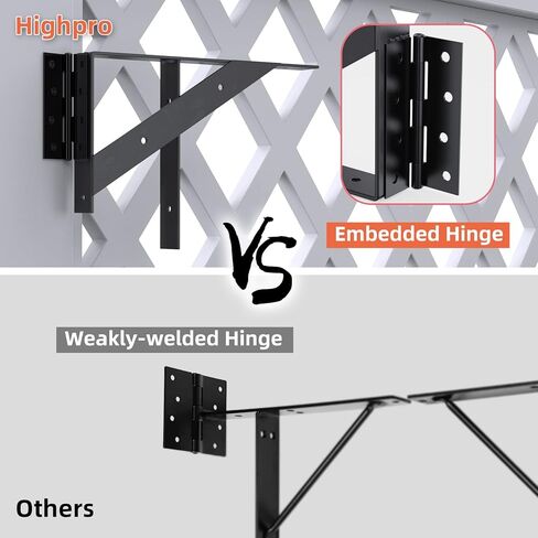 Gate Corner Brace Bracket Gate Kit for Wooden Fence Gate Hinges No Sag Frame Kit for Shed Doors, Driveway Gates, Corral Gates, Wood Windows (Black) in Saudi Arabia