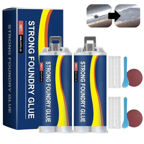2PCS Strong Foundry Glue,Metal Repair Glue, Reinforced Casting Adhesive, High-Temperature Resistant Casting Repair, Liquid Welding Filler for Metal Defects and Repairs. (85ml) (2) in Saudi Arabia