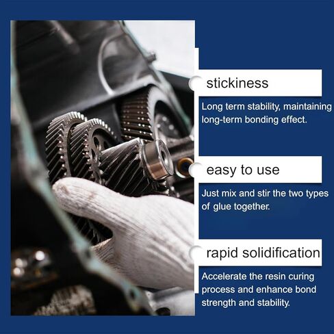 2PCS Strong Foundry Glue,Metal Repair Glue, Reinforced Casting Adhesive, High-Temperature Resistant Casting Repair, Liquid Welding Filler for Metal Defects and Repairs. (85ml) (2) in Saudi Arabia