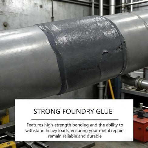 2 Pcs Strong Foundry Glue, Metal Repair Glue, High Temperature Resistant Casting Repair G LUE, Strong Foundry G Lues for Metal Defects and R epairs, Fast Curing Waterproof Welding Filler(85ml) (2) in Saudi Arabia