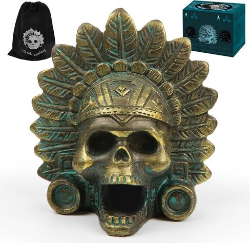 “OW" Aztec Death Whistle - Produces Loud Human-like Screams at high Decibels, 126+ Decibels Loud,Self Defense Whistle, Great Gift Idea (Antique Bronze) in Kuwait