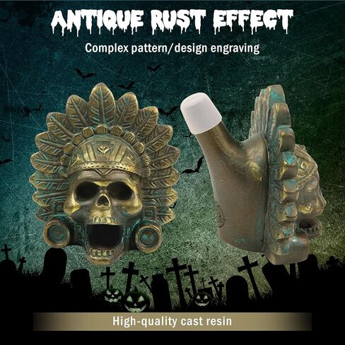 “OW" Aztec Death Whistle - Produces Loud Human-like Screams at high Decibels, 126+ Decibels Loud,Self Defense Whistle, Great Gift Idea (Antique Bronze) in Kuwait