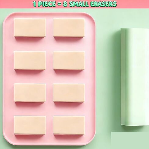 5 +1 Pack Cute Cartoon Erasers Set Rubber Pencil Erasers for Kids Students Office School Supplies (Green Panda) in Kuwait