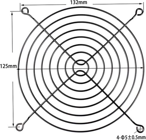 Cooling Fan Grill Metal Finger Guard 5PCS 140MM 140MMX140MM Fan Grills PC Computer Case Laptop Cooling Mesh Protector Guard in Saudi Arabia