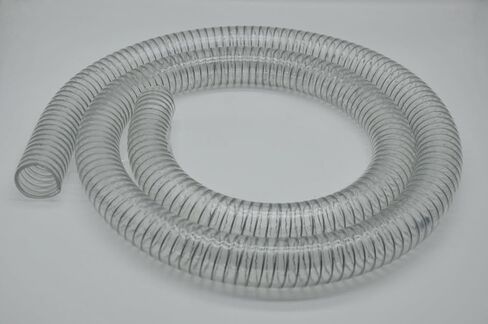 Wire Reinforced Hose 1/2"ID(0.472")×11/16“OD(0.709") ×9.84FT Vinyl Tubing Heavy Duty PVC Steel Wire Tubing Vacuum Hose,Drain Water Fuel Powder(Multiple Sizes) in Saudi Arabia