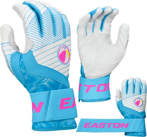 Easton | Walk-Off Ethos Locked-in Baseball Batting Gloves | Compression Wrist Strap | Youth Sizes | Multiple Colors in Saudi Arabia