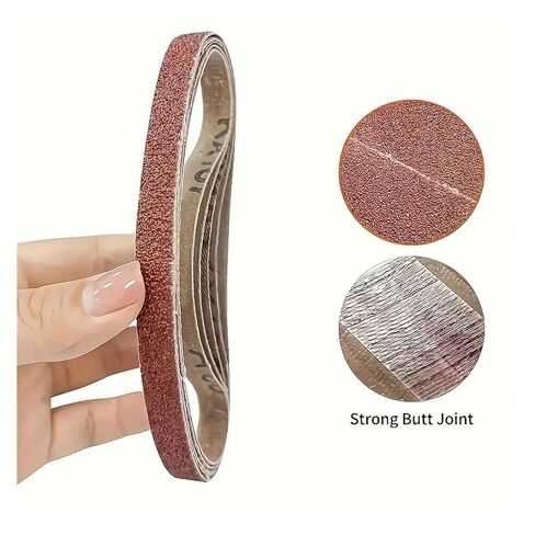 20/40-Piece Abrasive Belt Set 10x330mm, Various Abrasive Grains 60-600, Abrasive Belt for Wood and Tool Grinding(400Grits 20pcs) in Saudi Arabia