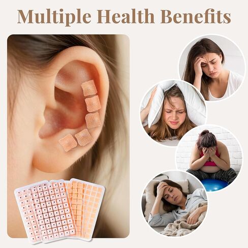 1080Pcs Ear Seeds Acupuncture Kit, Auricular Sticker Kit with Ears Seed, Acupressure Ear Chart, Acupuncture Pen, Tweezers in Kuwait