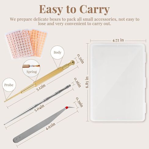 1080Pcs Ear Seeds Acupuncture Kit, Auricular Sticker Kit with Ears Seed, Acupressure Ear Chart, Acupuncture Pen, Tweezers in Kuwait