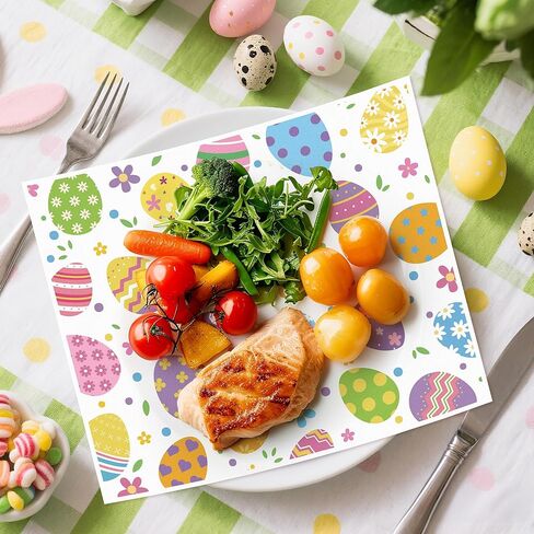 ورقة شمع عيد الفصح من GROBRO7 - 150 قطعة من ورق ديلي على شكل أرنب عيد الفصح، مقاس 9.8 × 8.3 بوصة، مقاومة للدهون ومقاومة للماء، يمكن التخلص منها من أجل بطانة سلة النزهة، لوازم حفلات خبز المطبخ in Kuwait