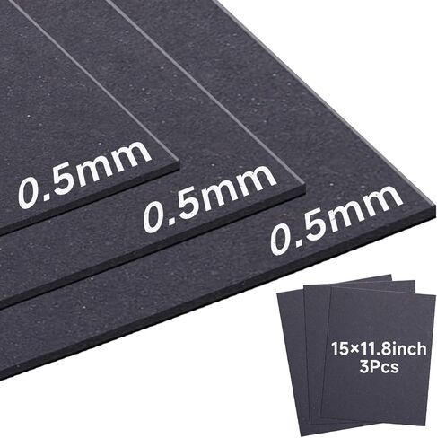 Non-Asbestos Gasket Material - 3 Pcs 15"x11.8"inch high Temperature Gasket Material, Applicable DIY，Lawn Mower, Engine,Generator Gasoline Diesel Oil Rebuild Sealing - 0.5mm(3 Pack) in Kuwait