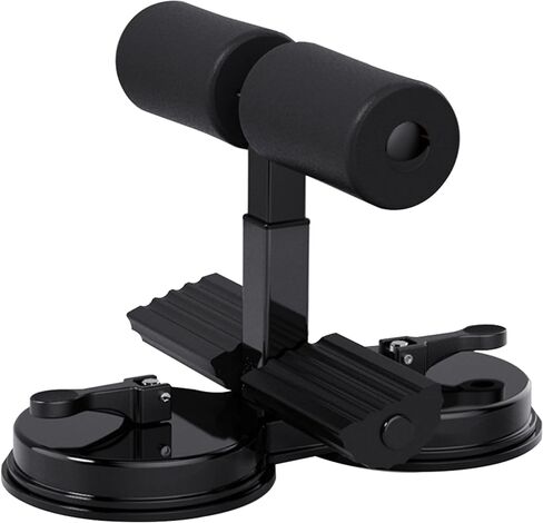 Double Adjustable Base Sit-up Bar Foot Holder Exercise Equipment for Home Workouts,Sit up Bar for Floor with Foot Holder in Kuwait