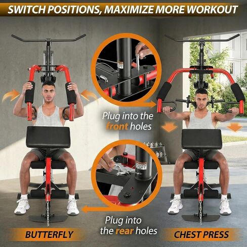 OPPSDECOR 3.0 Home Gym Equipment, All in One Workout Station with Pulley System & Seated Rowing, Multifunctional Home Gym Exercise Equipment for Full Body Strength Training Upgraded 2026 in Saudi Arabia