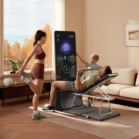 AEKE Smart Home Gym System- Fitness Mirror K1: AI-Powered All-in-One Fitness Machine for Full-Body Strength Training and Personalized Workouts in Saudi Arabia