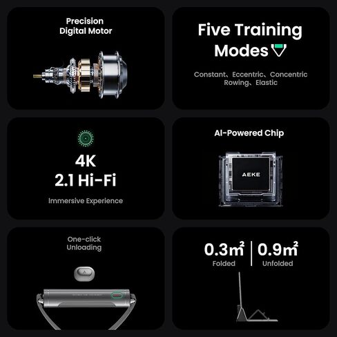 AEKE Smart Home Gym System- Fitness Mirror K1: AI-Powered All-in-One Fitness Machine for Full-Body Strength Training and Personalized Workouts in Saudi Arabia