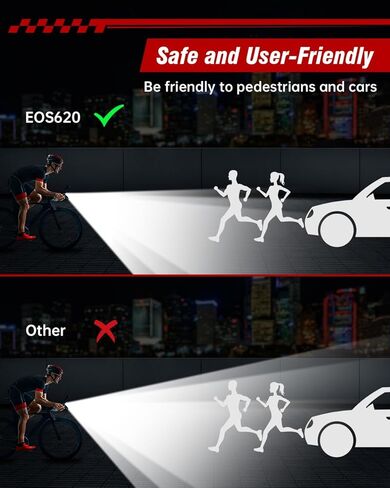 Bike Lights for Night Riding, USB Rechargeable Front Rear Light, Bicycle Headlight Set, Aluminum Light, IPX5 Waterproof Bike Headlight Taillight for Adult Kid Mountain MTB Off-Road Cycling in Kuwait