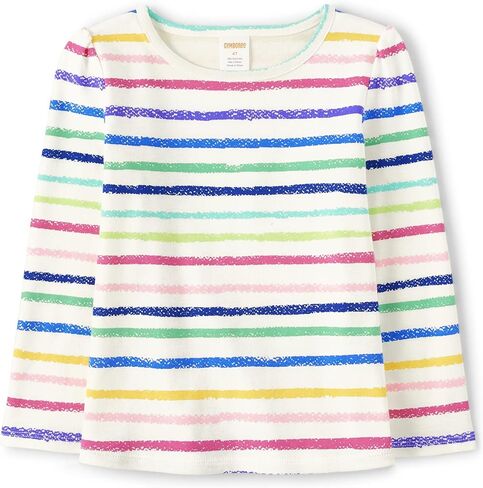 Gymboree,and Toddler Printed Long Sleeve Shirts,Striped Tutu,4T in Kuwait