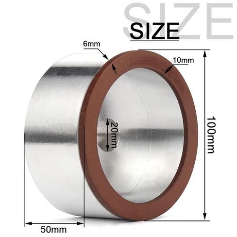 100mm Cup Grinding Wheel Diamond Grinding Disc for Alloy Tungsten Steel Ceramic Polishing Abrasive Grit150#(50mm) in Saudi Arabia