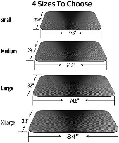 Bike Mat,Treadmill Mat,Compatible for Elliptical,Exercise Bikes, Stationary Cycles,Spin Bike,Under Exercise Bike Trainer Pad for Indoor Stationary Gym Fitness Equipment Hardwood Floor Protector in Kuwait