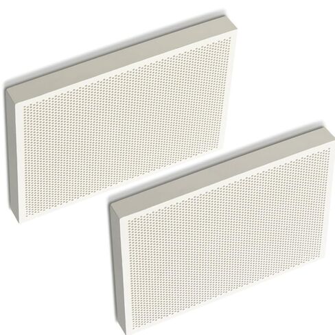 ألواح لحام سيراميك على شكل قرص العسل، قطعتان من ألواح لحام سيراميك على شكل قرص العسل مع فتحة - ألواح لحام مقاومة لدرجات الحرارة العالية 13.7 × 9. 1.3 سم in Kuwait