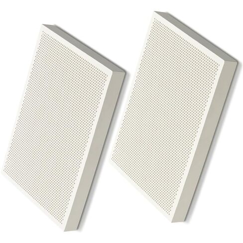 ألواح لحام سيراميك على شكل قرص العسل، قطعتان من ألواح لحام سيراميك على شكل قرص العسل مع فتحة - ألواح لحام مقاومة لدرجات الحرارة العالية 13.7 × 9. 1.3 سم in Kuwait