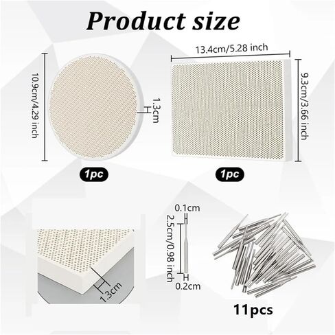 ألواح لحام سيراميك على شكل قرص العسل، مجموعة أدوات صنع المجوهرات - لوحة سيراميك ملحومة على شكل قرص العسل مع إبر من الفولاذ المقاوم للصدأ للحام والحرف اليدوية، قطعة واحدة in Kuwait