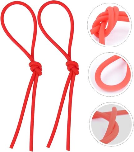 TOYANDONA 10pcs Elastic Yangqin Accessories Dulcimer Sticks Rubber Tube Red Eraser Yangqin Accessories Chinese Dulcimer Hammer Rubber Tube in Saudi Arabia