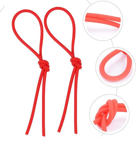TOYANDONA 10pcs Elastic Yangqin Accessories Dulcimer Sticks Rubber Tube Red Eraser Yangqin Accessories Chinese Dulcimer Hammer Rubber Tube in Saudi Arabia