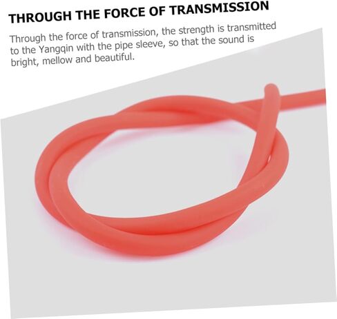 TOYANDONA 10pcs Elastic Yangqin Accessories Dulcimer Sticks Rubber Tube Red Eraser Yangqin Accessories Chinese Dulcimer Hammer Rubber Tube in Saudi Arabia