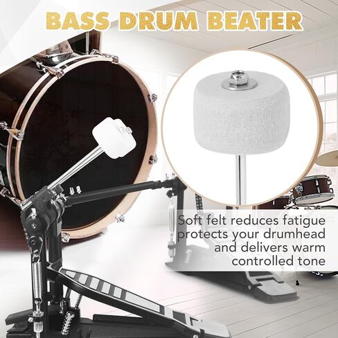 Drum Accessories Set: 30PCS Drum Dampeners Gels + Bass Drum Beater + Drum Keys + Cymbal Replacement Accessories Include Cymbal Felts, Cymbal Sleeves, Wing Nuts, Washers in Saudi Arabia