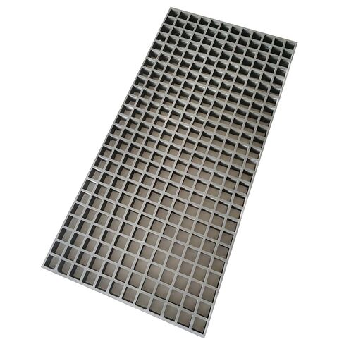 39.4"x19" Gray FRP Grating Rectangular Fiberglass Floor Grating 1.5" Thickness 0.5 tons Bearing Capacity in Kuwait