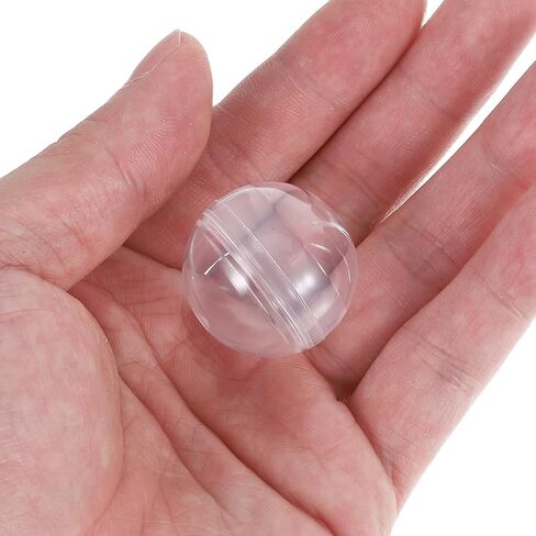 120 قطعة من كرات الكبسولة الشفافة الصغيرة من NUOBESTY، كبسولات بلاستيكية لآلات البيع، آلة لعبة العلكة الفارغة لصالح الحفلات، 28 مم in Kuwait