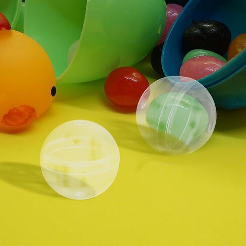 120 قطعة من كرات الكبسولة الشفافة الصغيرة من NUOBESTY، كبسولات بلاستيكية لآلات البيع، آلة لعبة العلكة الفارغة لصالح الحفلات، 28 مم in Kuwait