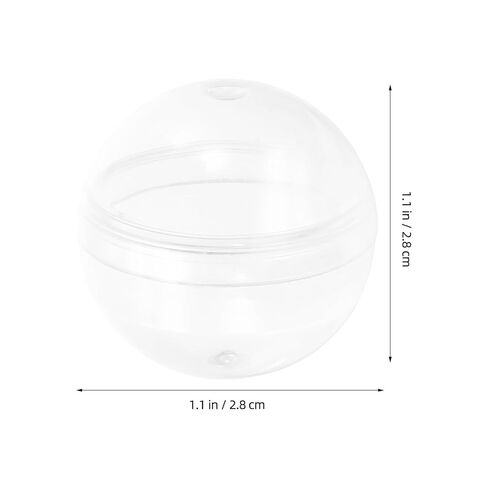 120 قطعة من كرات الكبسولة الشفافة الصغيرة من NUOBESTY، كبسولات بلاستيكية لآلات البيع، آلة لعبة العلكة الفارغة لصالح الحفلات، 28 مم in Kuwait