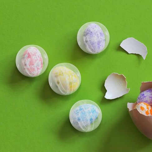 120 قطعة من كرات الكبسولة الشفافة الصغيرة من NUOBESTY، كبسولات بلاستيكية لآلات البيع، آلة لعبة العلكة الفارغة لصالح الحفلات، 28 مم in Kuwait