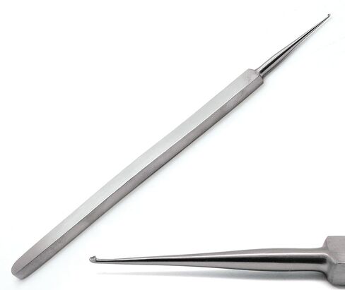 Meyhoefer Chalazion Ear Curette 0.5mm,1mm,1.8mm,2mm,2.5mm,3mm ENT 6 Pcs Instrument in Saudi Arabia