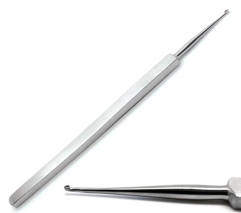 Meyhoefer Chalazion Ear Curette 0.5mm,1mm,1.8mm,2mm,2.5mm,3mm ENT 6 Pcs Instrument in Saudi Arabia