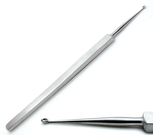 Meyhoefer Chalazion Ear Curette 0.5mm,1mm,1.8mm,2mm,2.5mm,3mm ENT 6 Pcs Instrument in Saudi Arabia