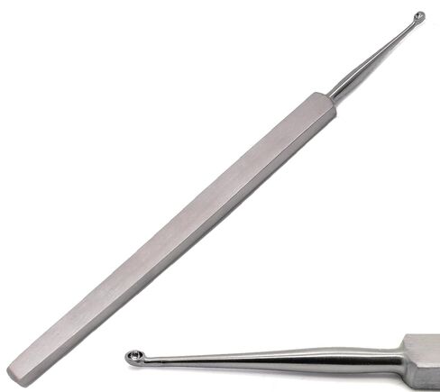 Meyhoefer Chalazion Ear Curette 0.5mm,1mm,1.8mm,2mm,2.5mm,3mm ENT 6 Pcs Instrument in Saudi Arabia