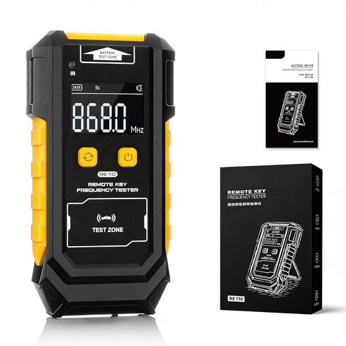 Remote Key Frequency Tester for RF or Infrared Signal Testing;3-in-1 Key Frequency Detection & Button Battery Voltage Check; 315/433/868/902MHz RF & Infrared Signal Detection. in Kuwait
