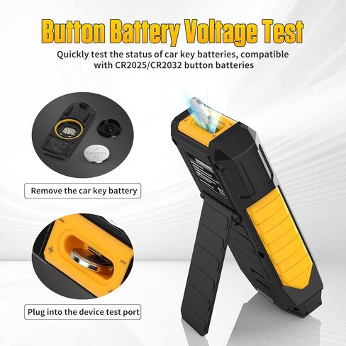 Remote Key Frequency Tester for RF or Infrared Signal Testing;3-in-1 Key Frequency Detection & Button Battery Voltage Check; 315/433/868/902MHz RF & Infrared Signal Detection. in Kuwait