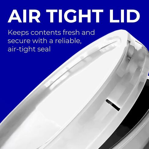 حاوية دلو بيضاء سعة 5 جالون مع غطاء | درجة الغذاء | شديدة التحمل 90MIL متينة للغاية | مقابض معدنية مع قبضة بلاستيكية لسهولة الحمل | متعدد الاستخدام | من السهل المكدس والتخزين | خالية من مادة BPA - عبوة واحدة in Kuwait
