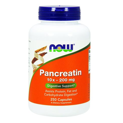 NOW Pancreatin 10X 200 mg,250 Capsules in Saudi Arabia