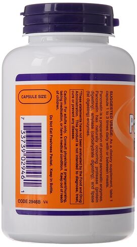 NOW Pancreatin 10X 200 mg,250 Capsules in Saudi Arabia