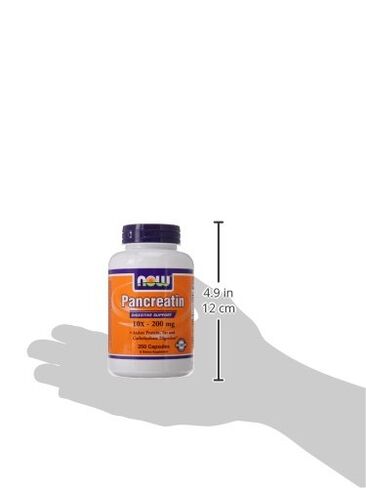 NOW Pancreatin 10X 200 mg,250 Capsules in Saudi Arabia