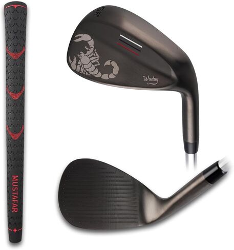 إسفين جولف عالي الجودة مطلي بالعقرب 52/56/60 درجة، رمل، فجوة، إسفين جولف لوب للرجال، قبضة مجهزة - هدية جولف مرضية in Kuwait