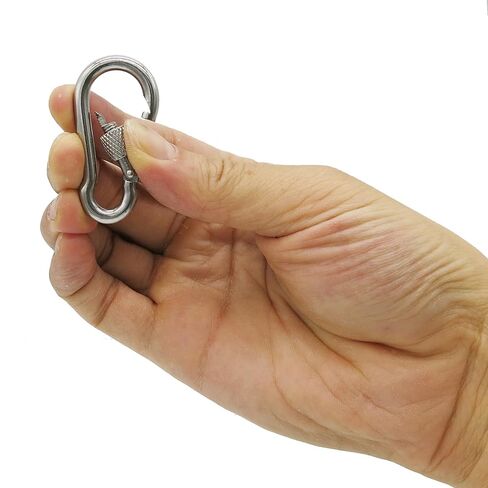 304 حلقة تسلق من الفولاذ المقاوم للصدأ - 2 بوصة شديدة التحمل، متينة ومقاومة للصدأ للصالة الرياضية، والتأرجح، ومقاود الكلاب، والأراجيح، وسلاسل المفاتيح، والمزيد (304، M5 مع برغي، حزمة من 12) in Kuwait